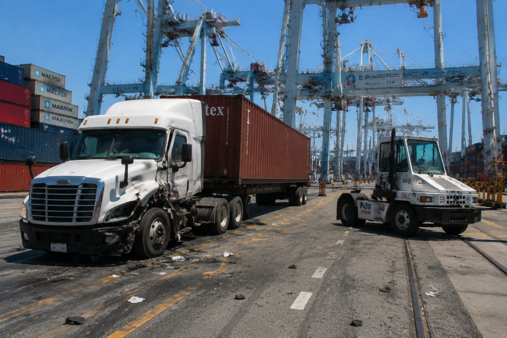 Have you had a Truck Accident at Port of Long Beach or Los Angeles? Get money you deserve now! 1 ChatGPT Image Aug 9 2026 06 31 16 PM